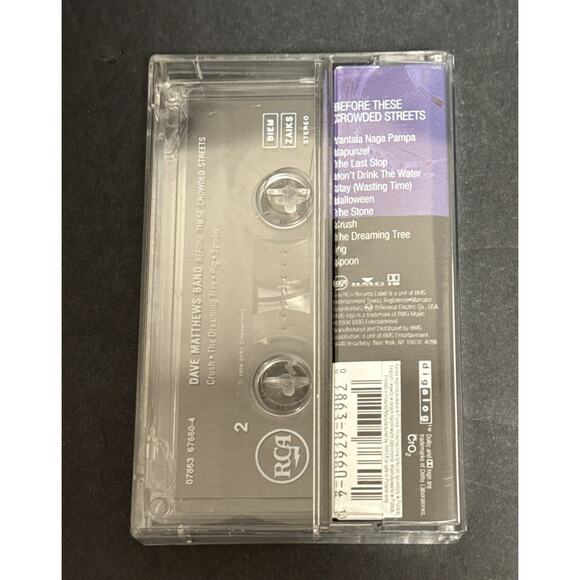 Before These Crowded Streets Dave Matthews Band Cassette Holographic Label 1998 - Picture 2 of 7